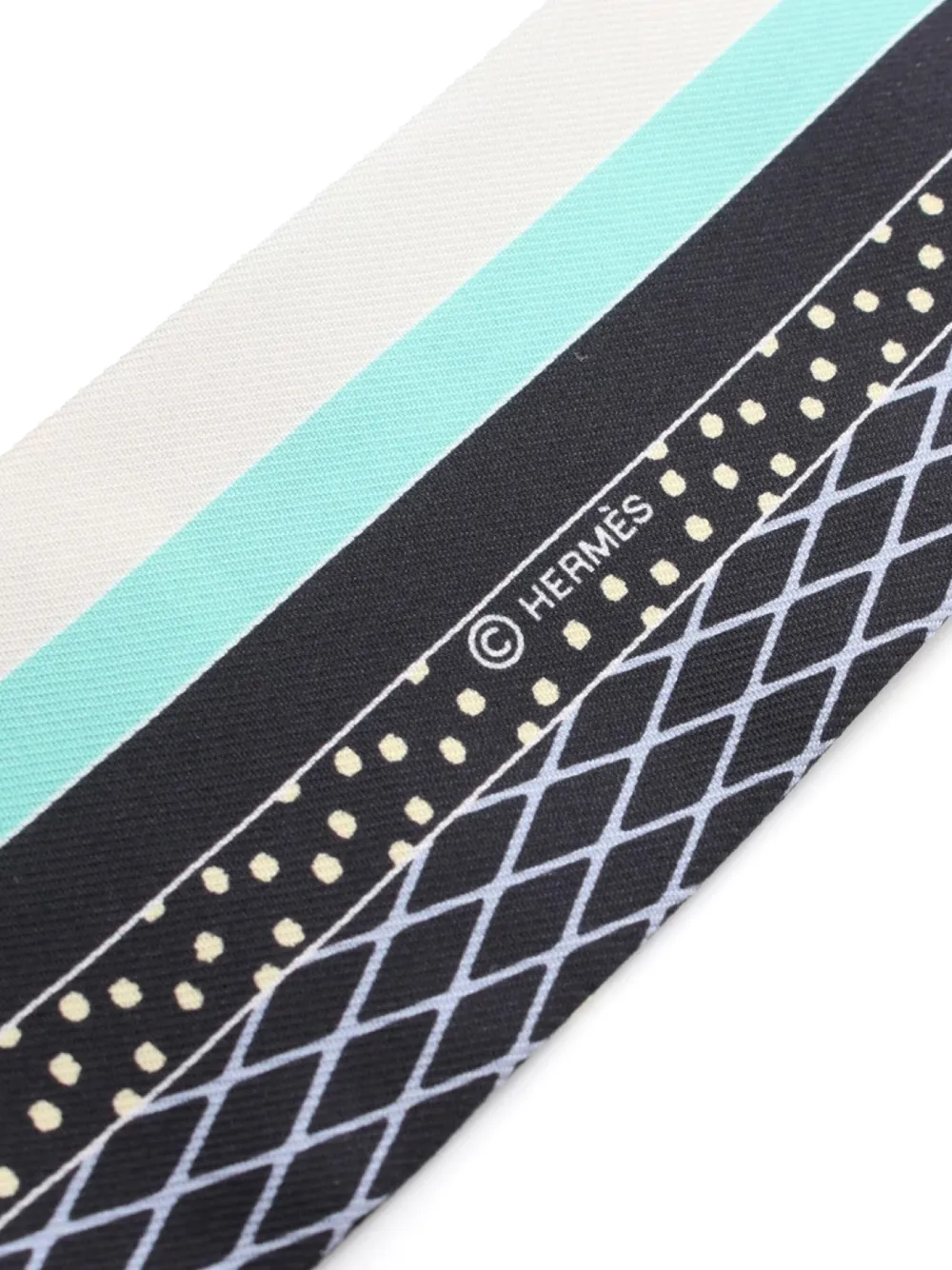 Hermès Pre-Owned 2010s Twilly Grand Theatre Nouveau scarf - Zwart