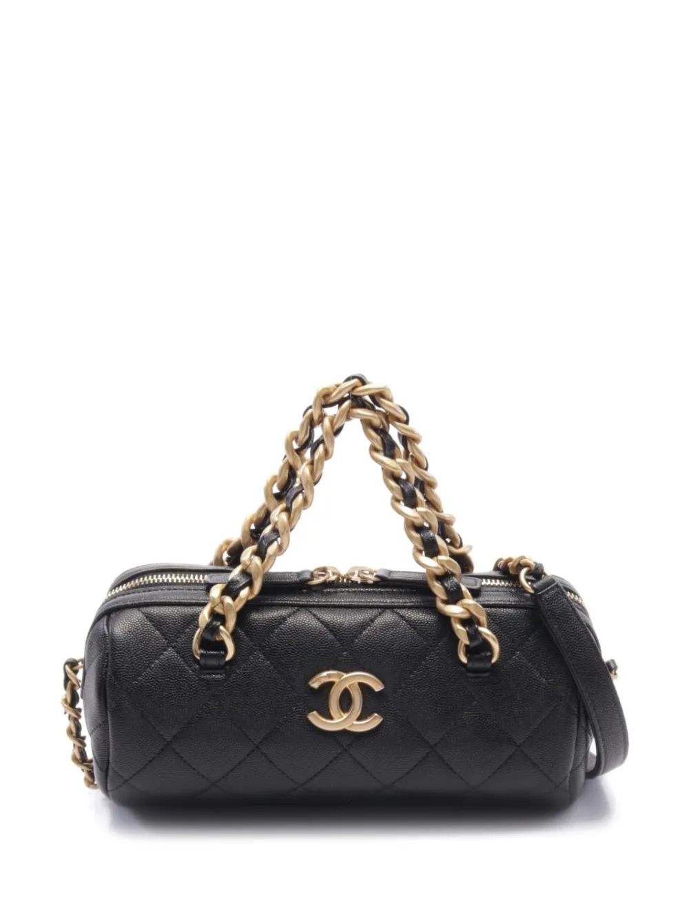 CHANEL Pre-Owned 2020-2021 Matelasse bowling bag | Black | Image 1