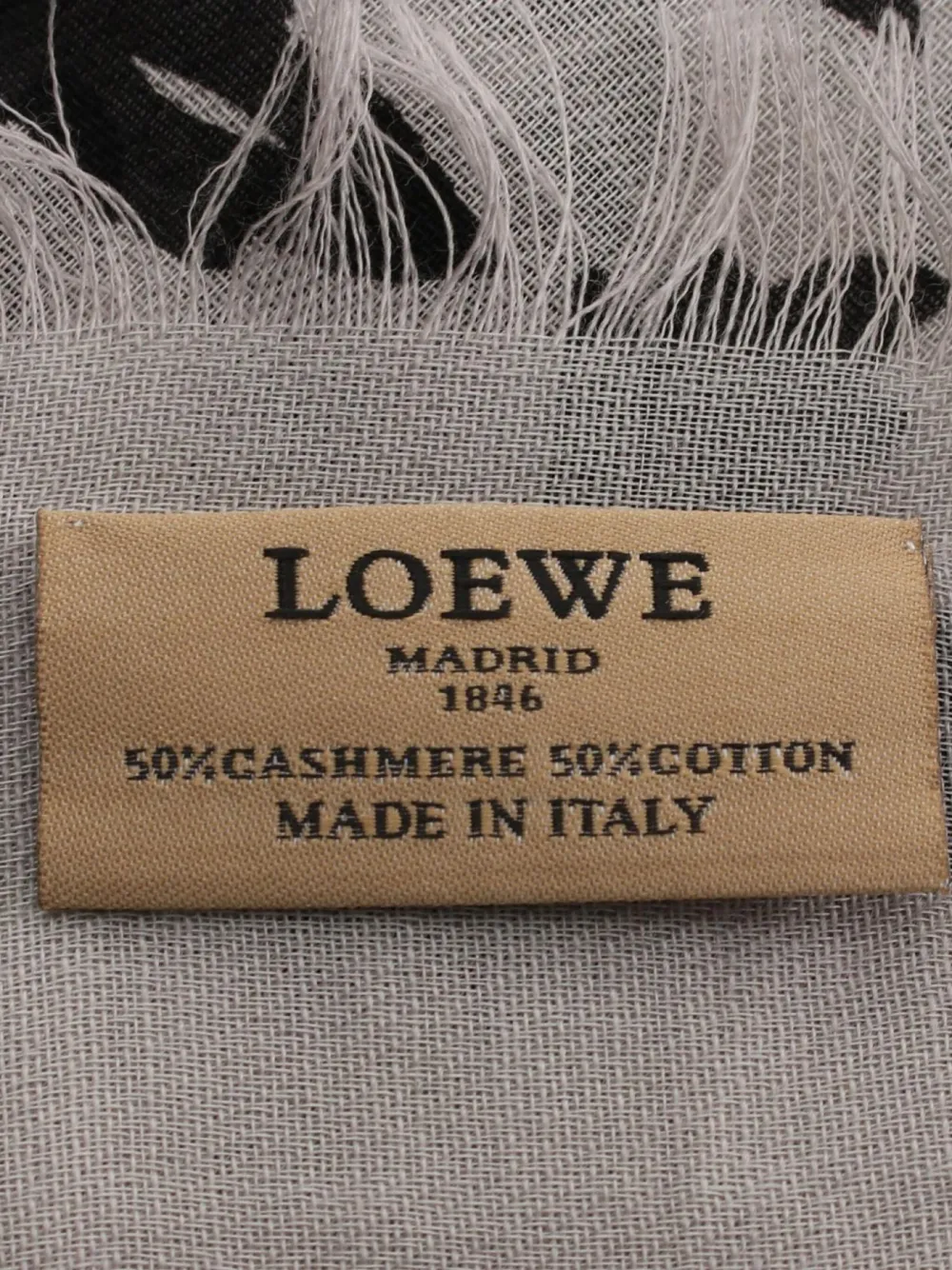Loewe Pre-Owned 2010s sjaal met print - Wit
