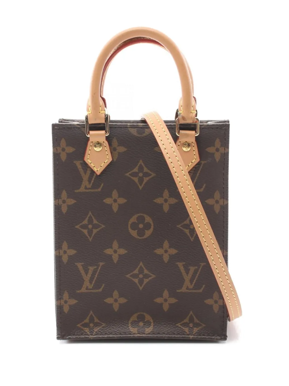Louis Vuitton Pre-Owned 2021 プチ サックプラ ハンドバッグ - ブラウン Louis Vuitton Pre-Owned 2021 プチ サックプラ ハンドバッグ - ブラウン