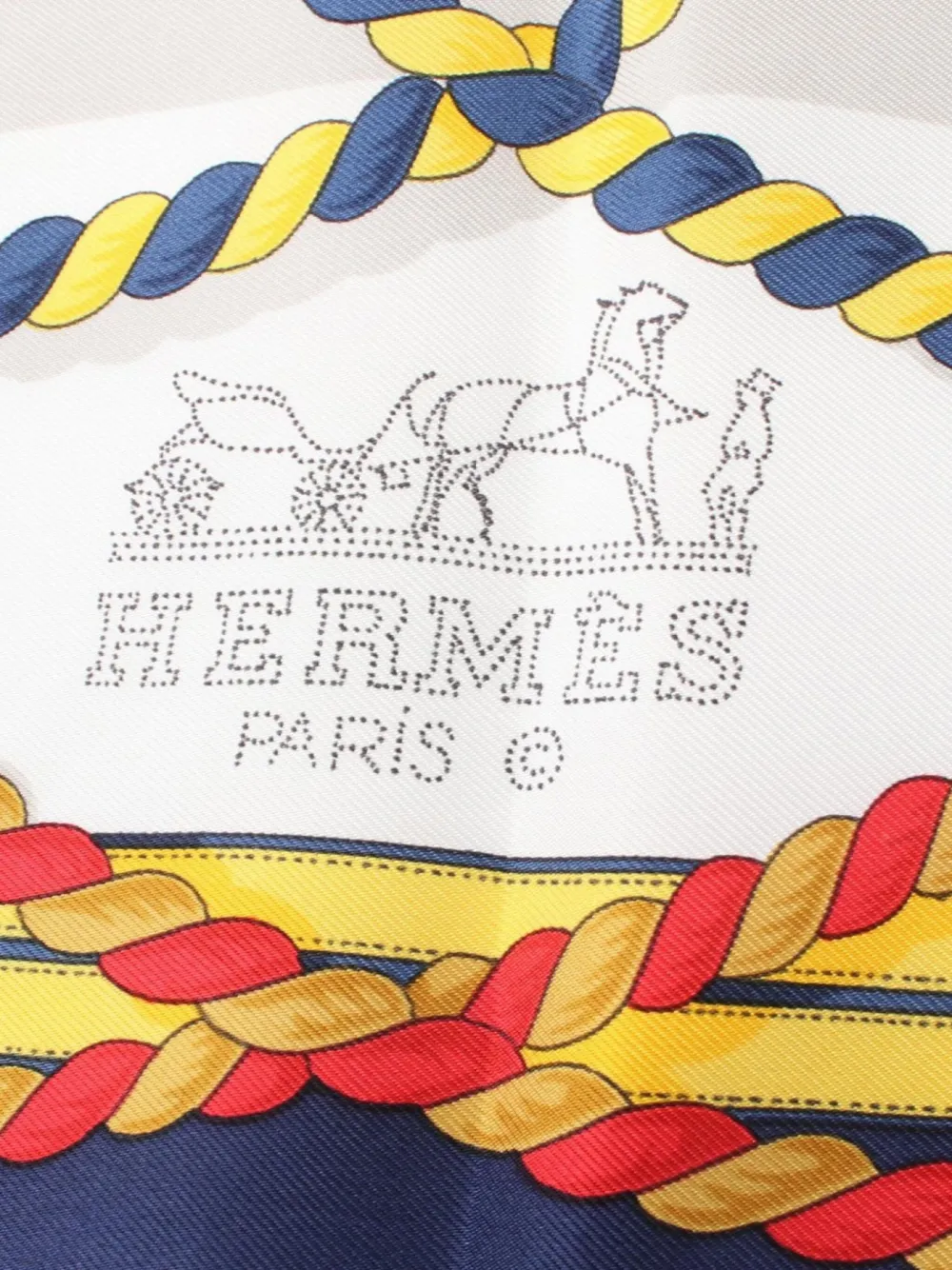 Hermès Pre-Owned 2010s Grande Tenue scarf - Blauw