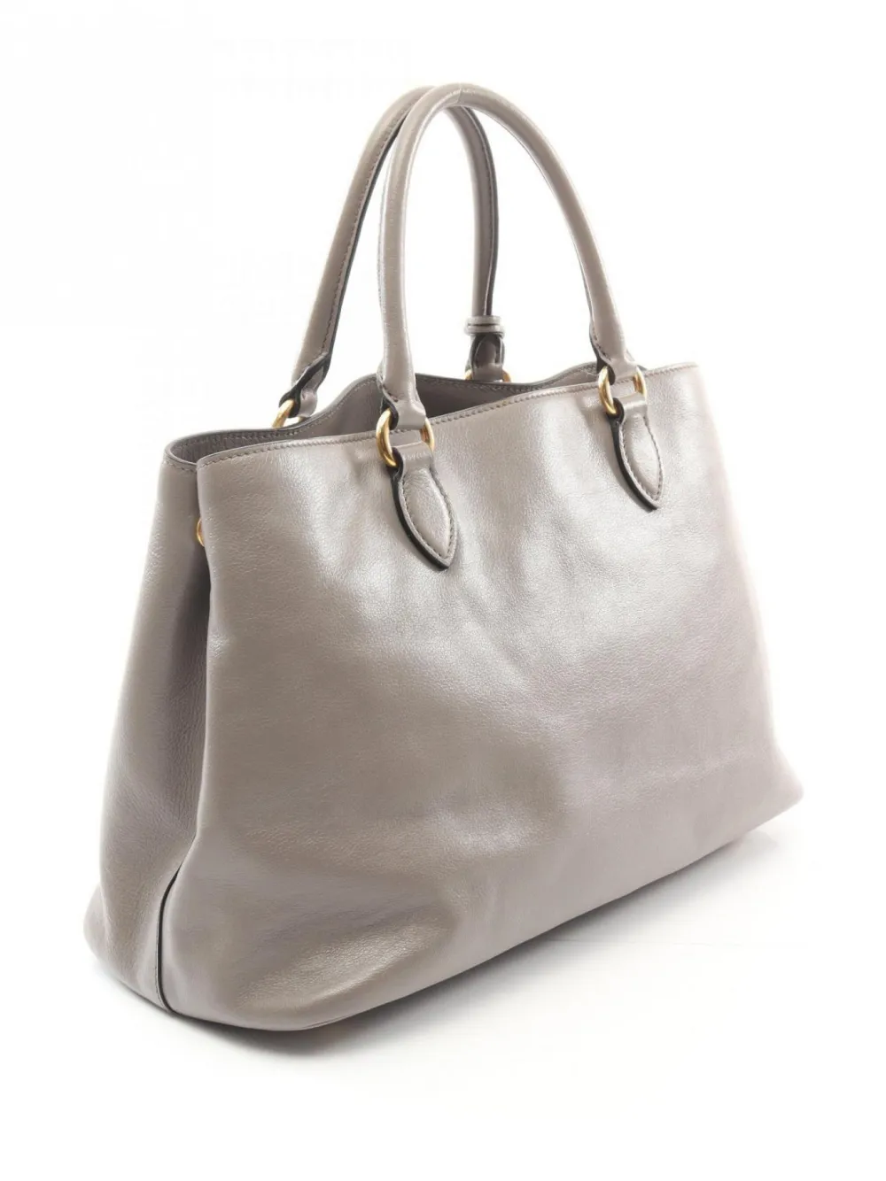 Prada Pre-Owned 2010s debossed leather two-way bag - Grijs