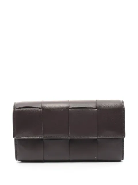 Bottega Veneta Pre-Owned 2020s Maxi Intrecciato wallet