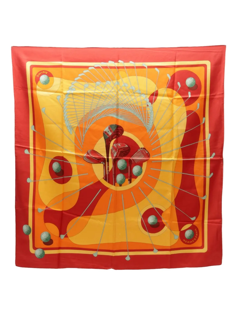 Hermès Pre-Owned 2000s Swing スカーフ - レッド Hermès Pre-Owned 2000s Swing スカーフ - レッド