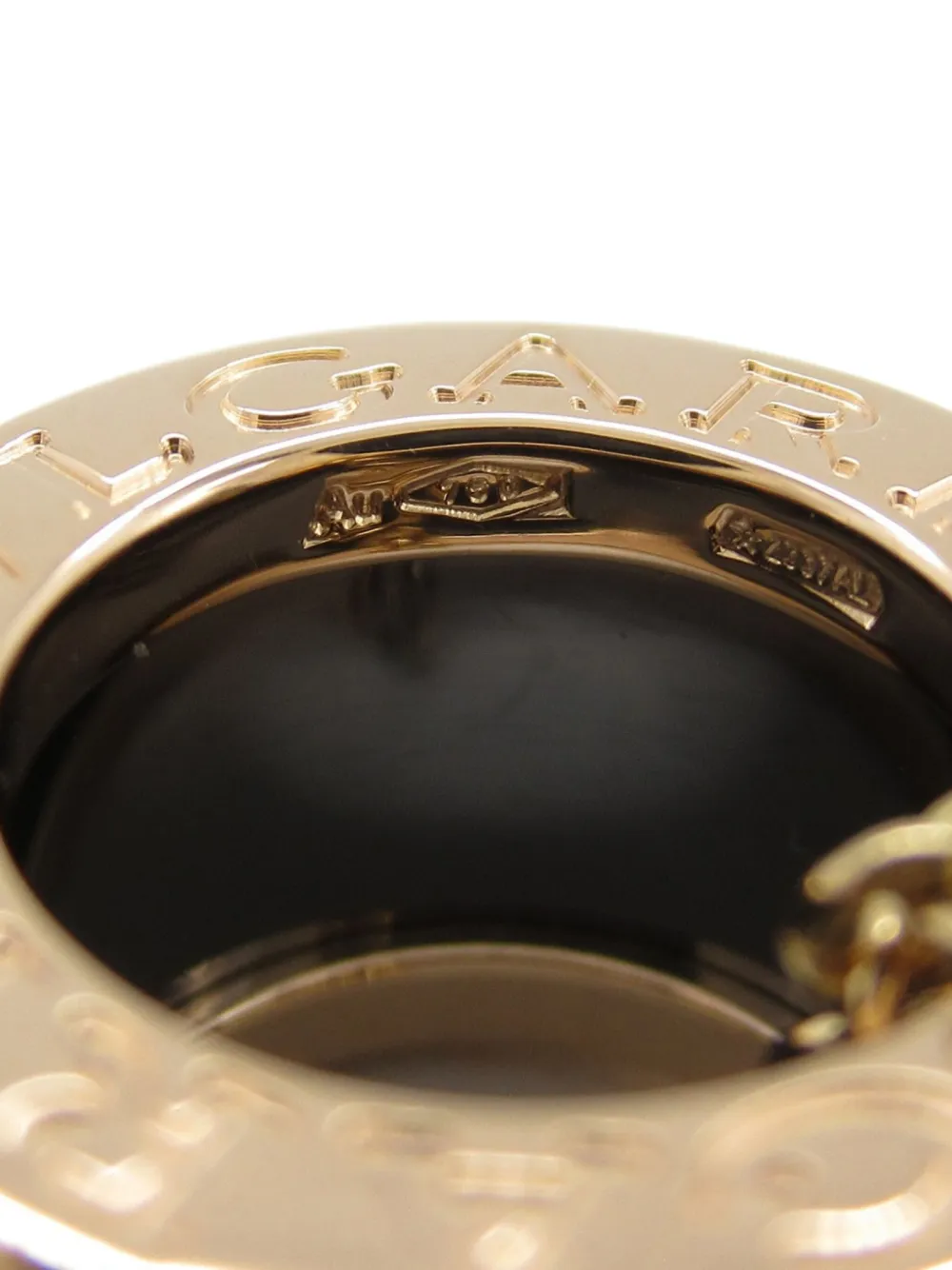 Pre-owned Bvlgari 2010s 18kt Rose Gold B.zero1 Necklace In 粉色
