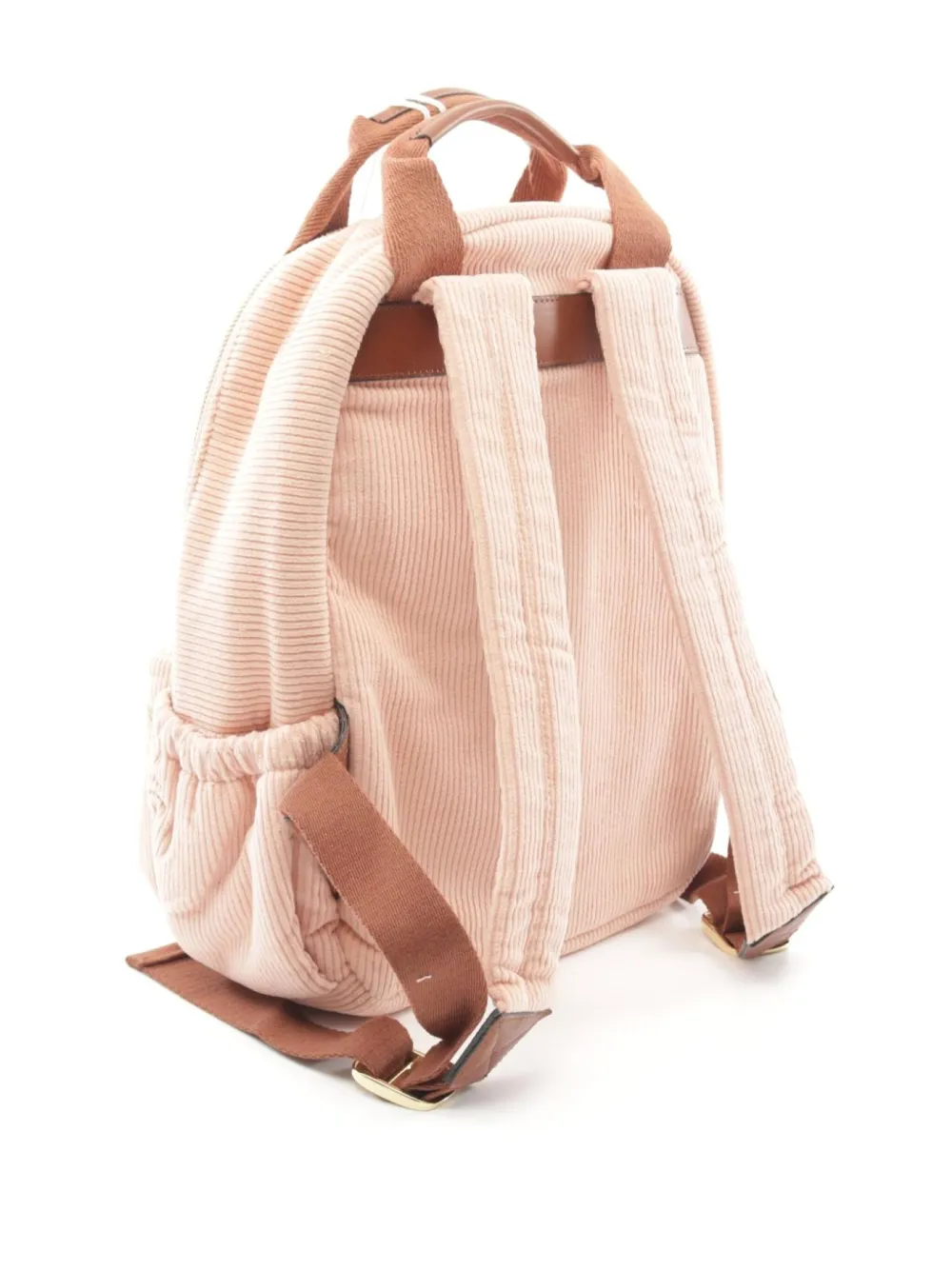 Chloé Pre-Owned 2020s ribfluwelen rugzak - Roze