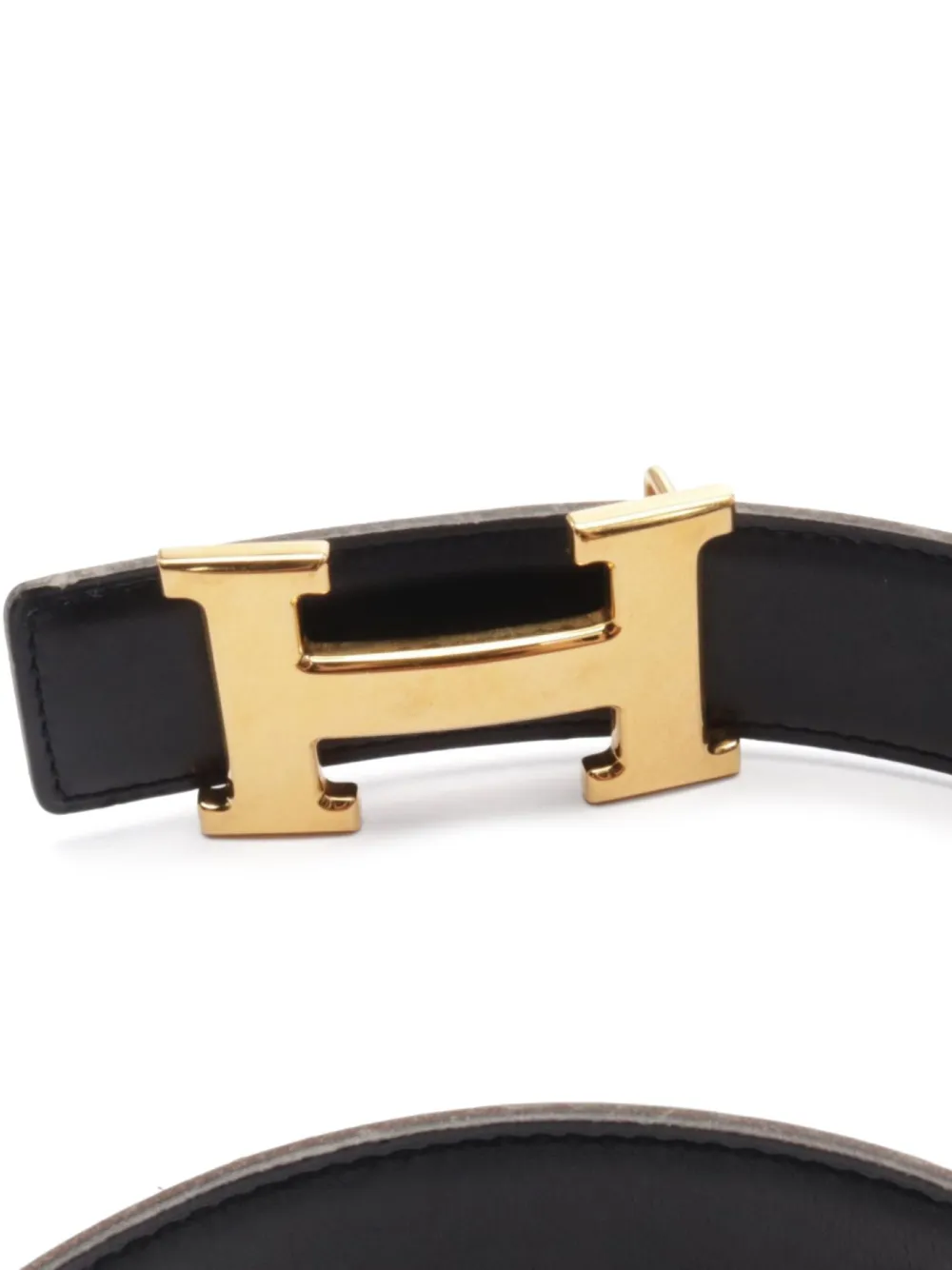 Hermès Pre-Owned 1997 Constance reversible leather belt - Zwart