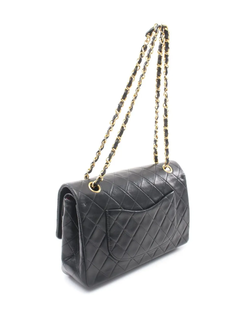 CHANEL Pre-Owned 1989-1991 Double Flap schoudertas - Zwart