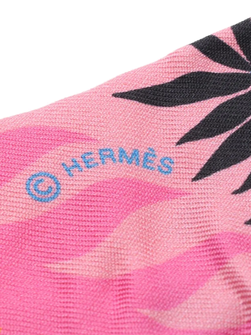 Hermès Pre-Owned 2000s Sous le Charme d'Orphee twill broek - Roze