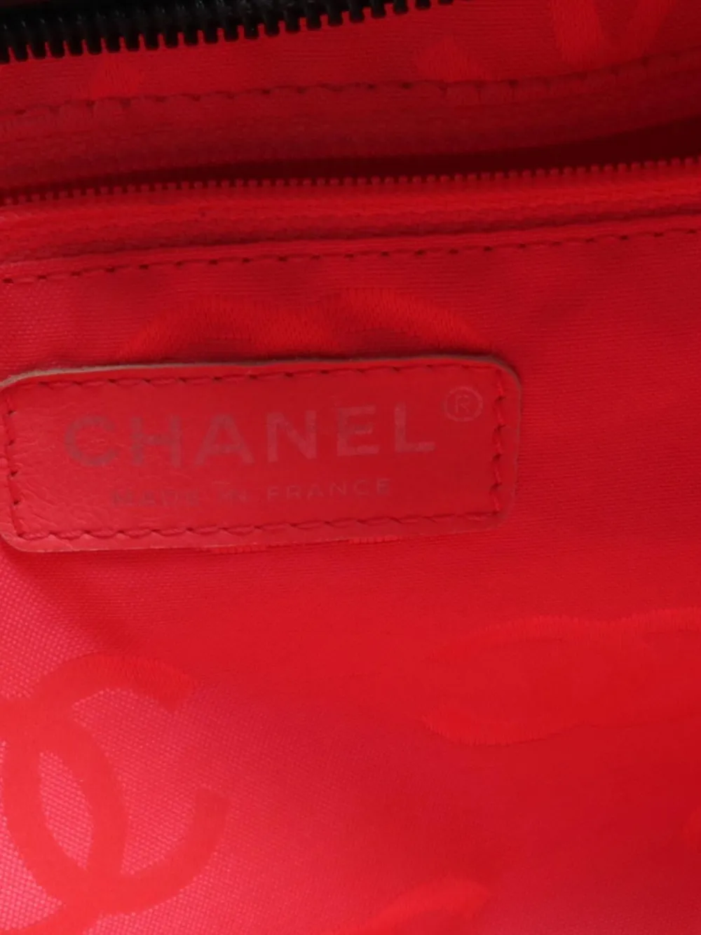 Pre-owned Chanel 2005-2006 Cambon Line Bowling Bag In Black