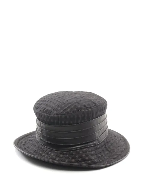 Hermès Pre-Owned gorro con motivo de cuadros 2010