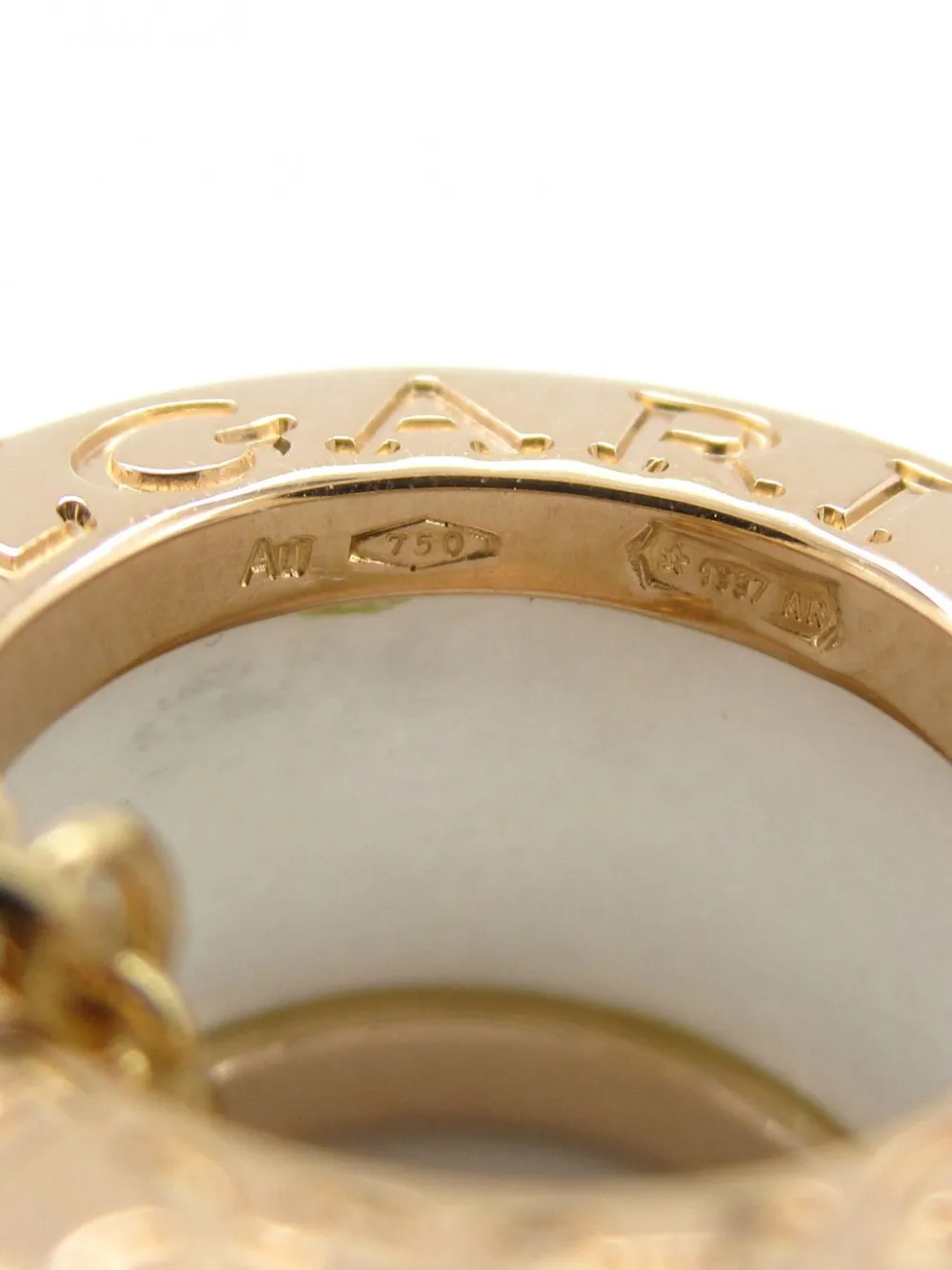 Pre-owned Bvlgari 2010s 18kt Rose Gold B.zero1 Necklace In 粉色