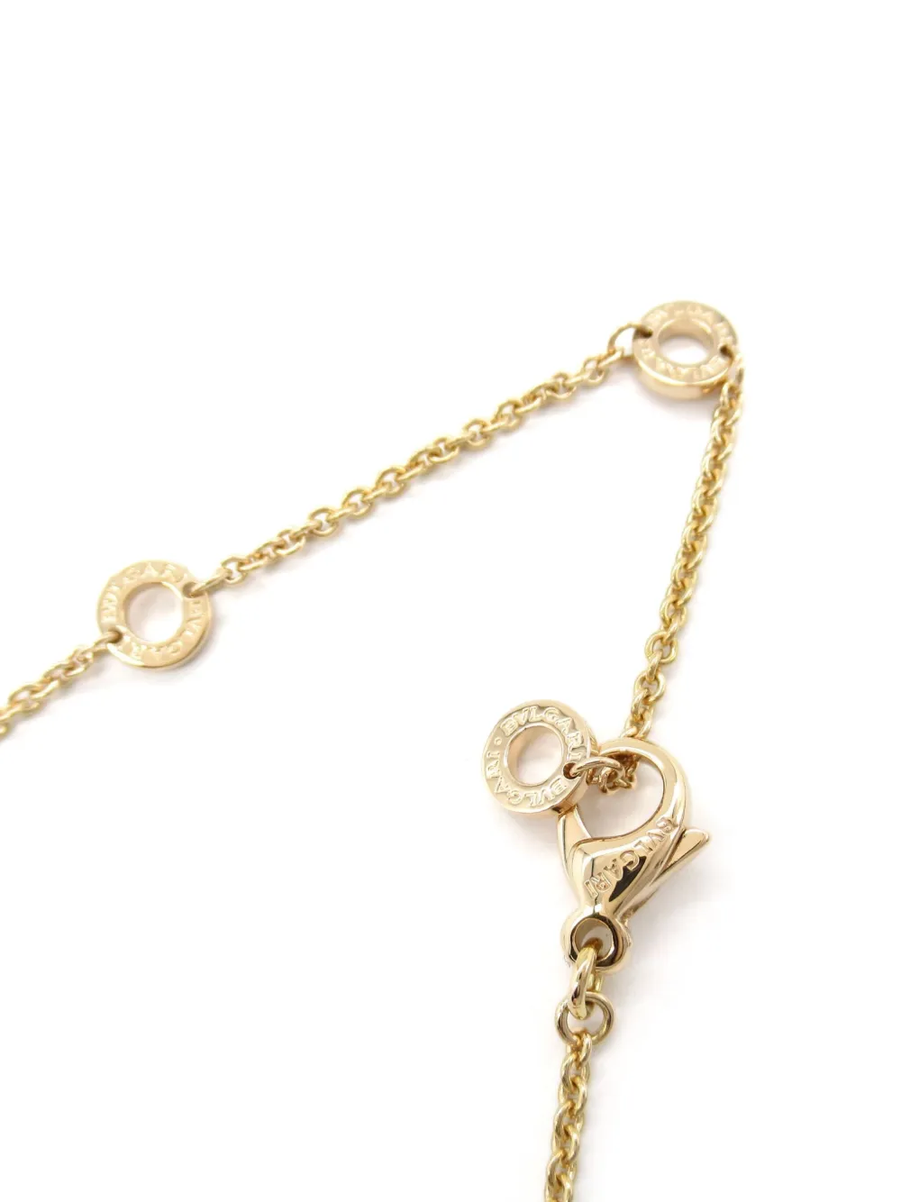 Pre-owned Bvlgari 2010s 18kt Rose Gold B.zero1 Necklace In 粉色