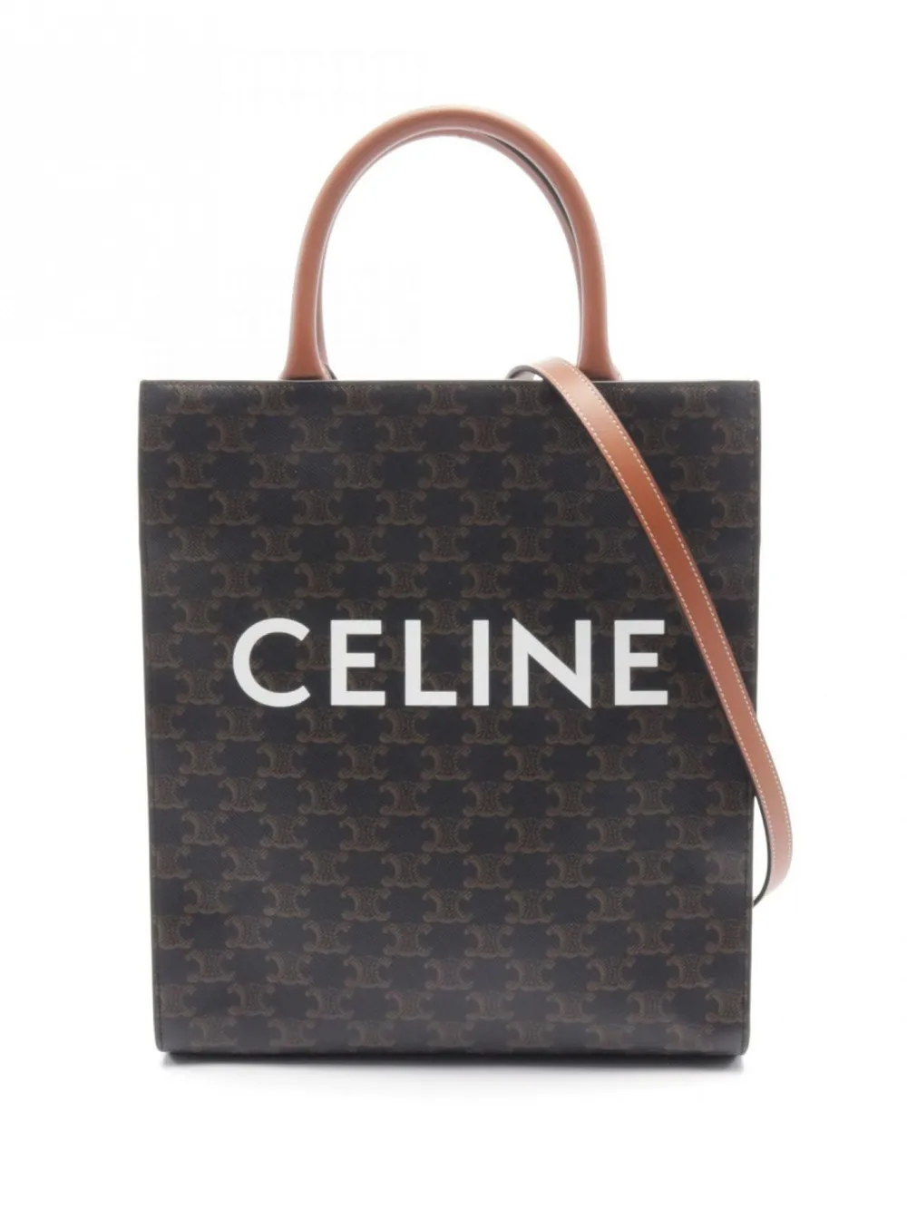 Céline Pre-Owned 2010s バーティカル カバ トリオンフ バッグ S - ブラック Céline Pre-Owned 2010s バーティカル カバ トリオンフ バッグ S - ブラック