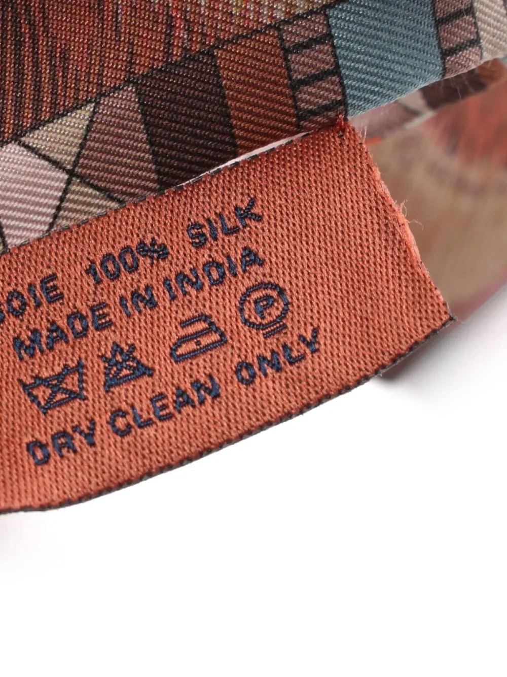 Pre-owned Hermes 2010s Twilly Precio Scarf In Neutrals