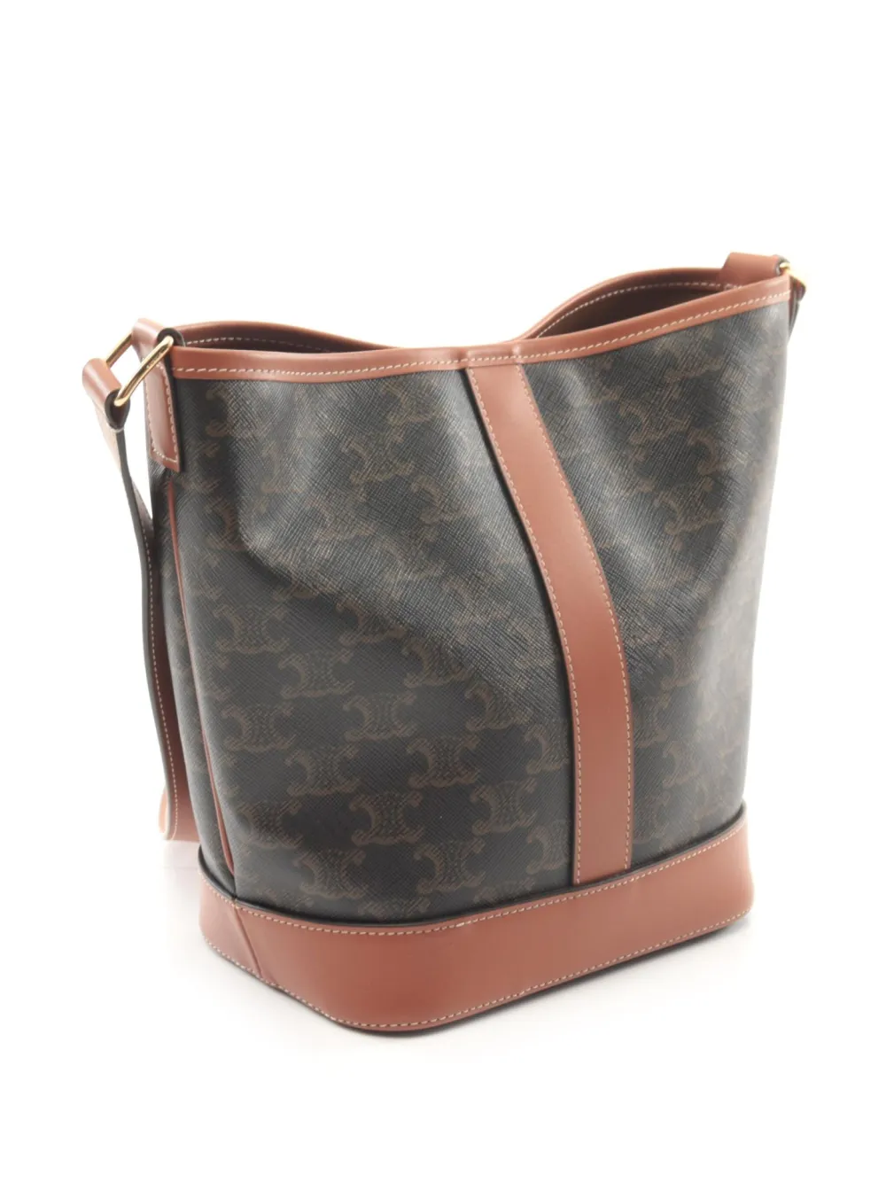 Céline Pre-Owned 2010 kleine Triomphe bucket-tas - Zwart