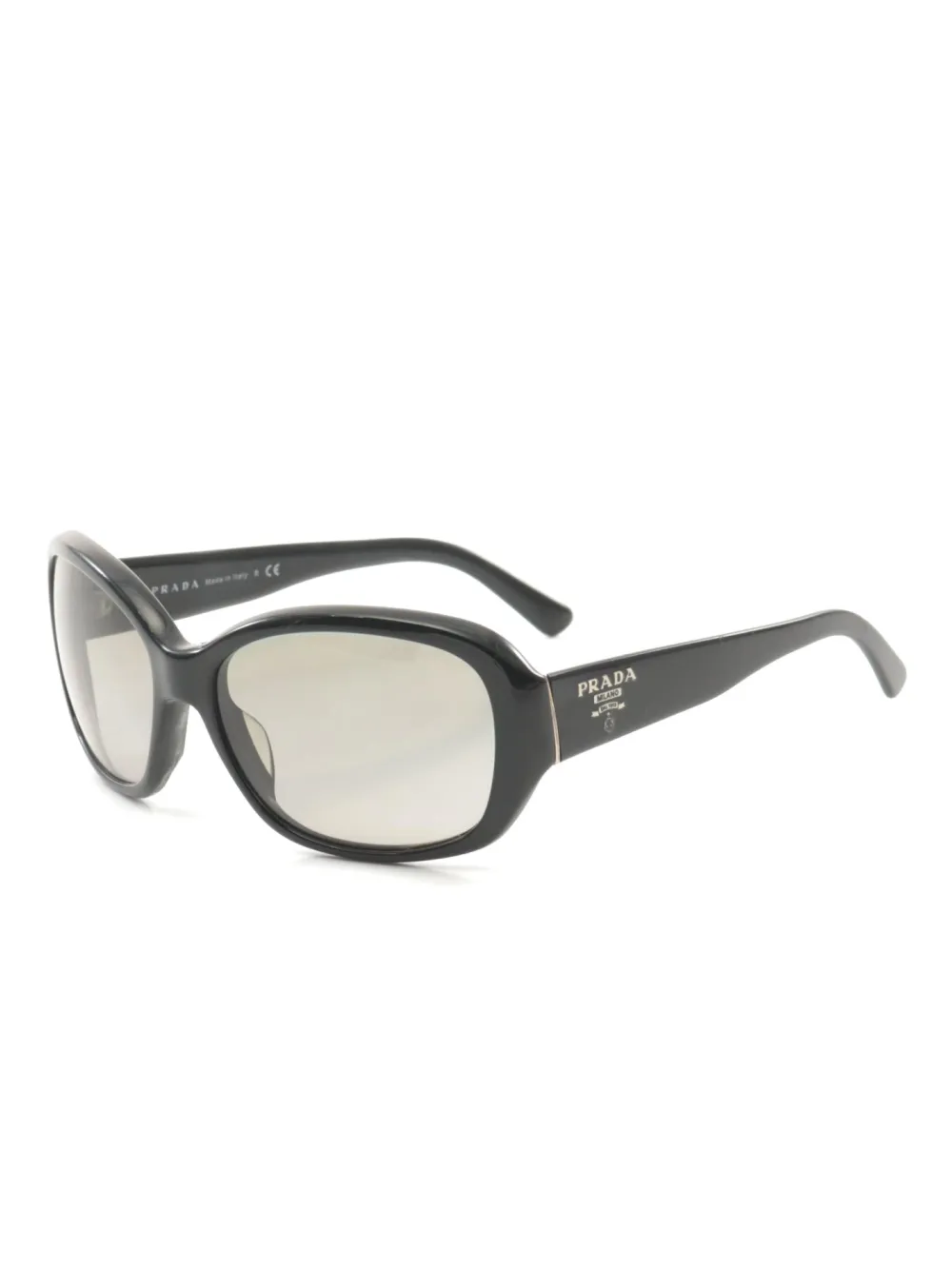 Prada Pre-Owned 2000s logo-print sunglasses - Zwart