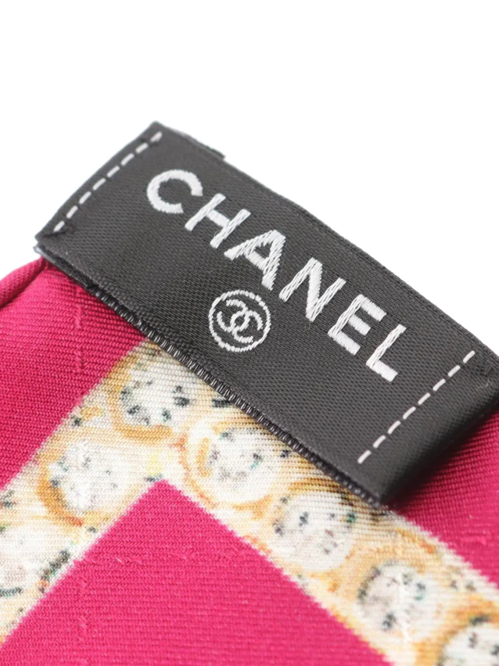 CHANEL Pre-Owned 1986-1988 CC scarf - Roze