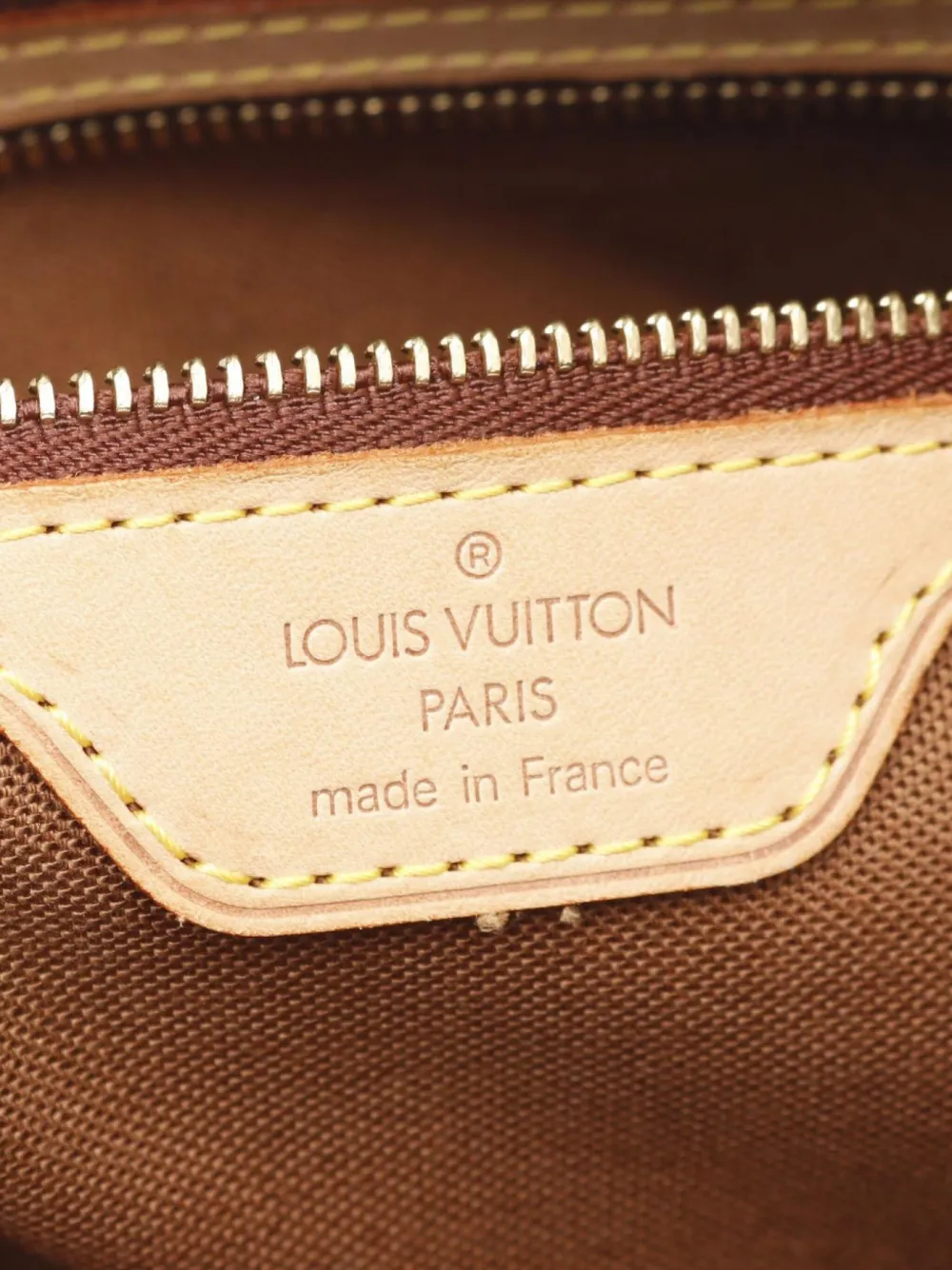 Pre-owned Louis Vuitton 2001 Cabas Piano Monogram Tote Bag In Brown