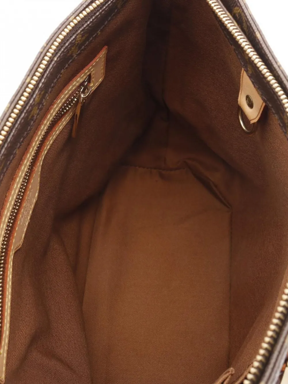 Pre-owned Louis Vuitton 2001 Cabas Piano Monogram Tote Bag In Brown