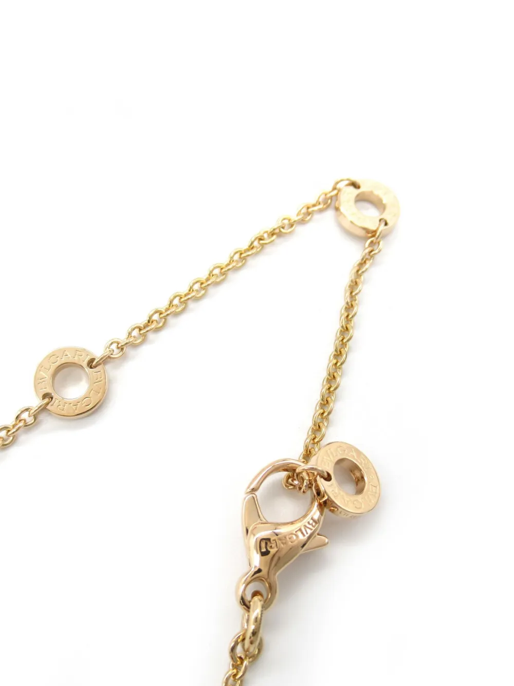 Pre-owned Bvlgari 2010s 18kt Rose Gold B.zero1 Necklace In 粉色