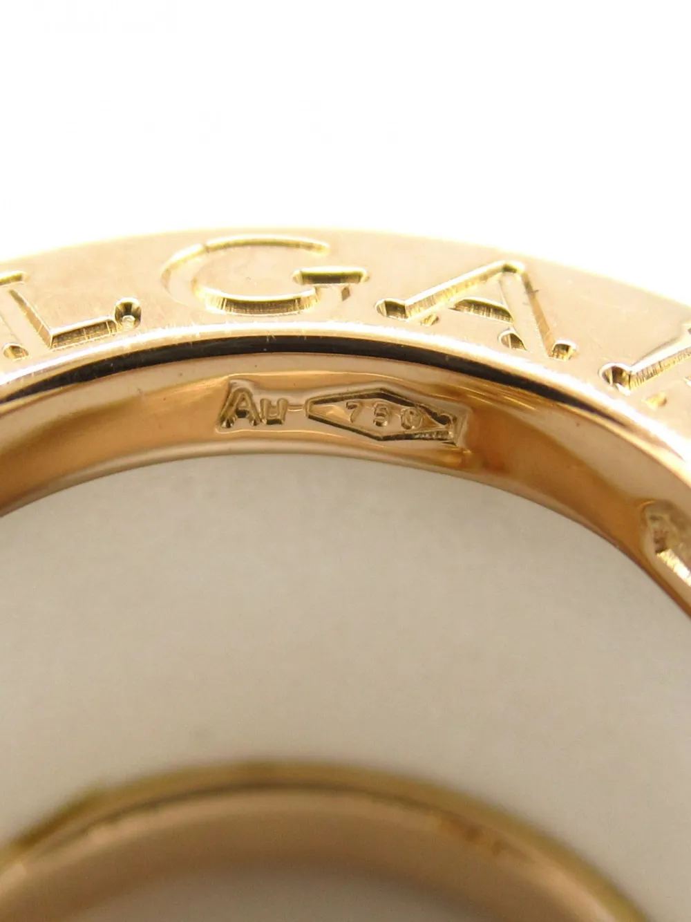 Pre-owned Bvlgari 2010s 18kt Rose Gold B.zero1 Necklace In 粉色