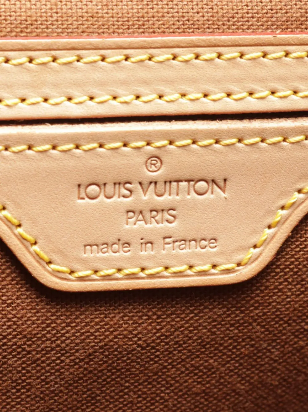 Pre-owned Louis Vuitton 1998 Montsouris Gm Backpack In Brown