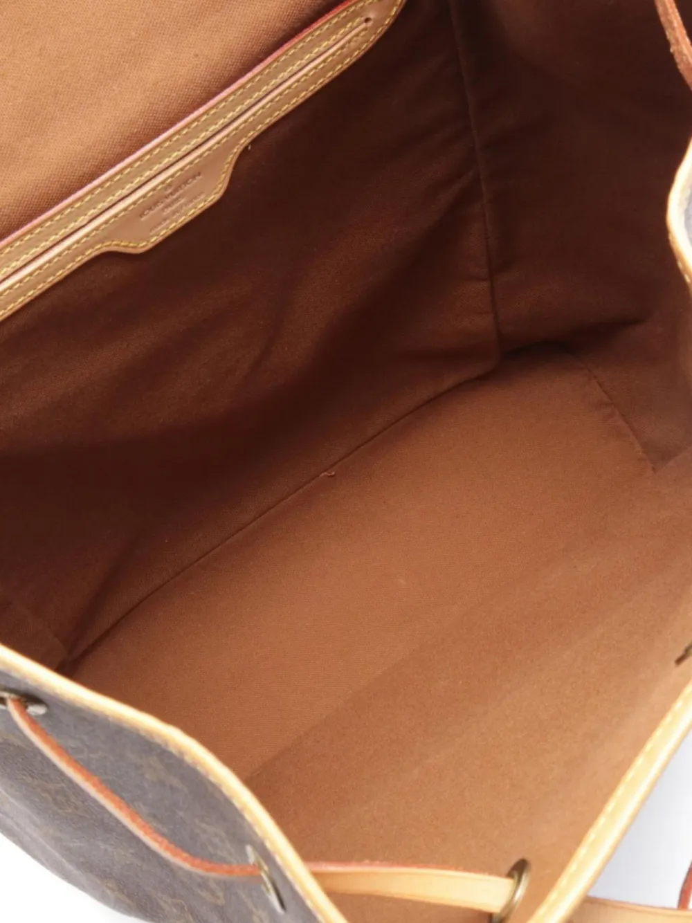 Pre-owned Louis Vuitton 1998 Montsouris Gm Backpack In Brown