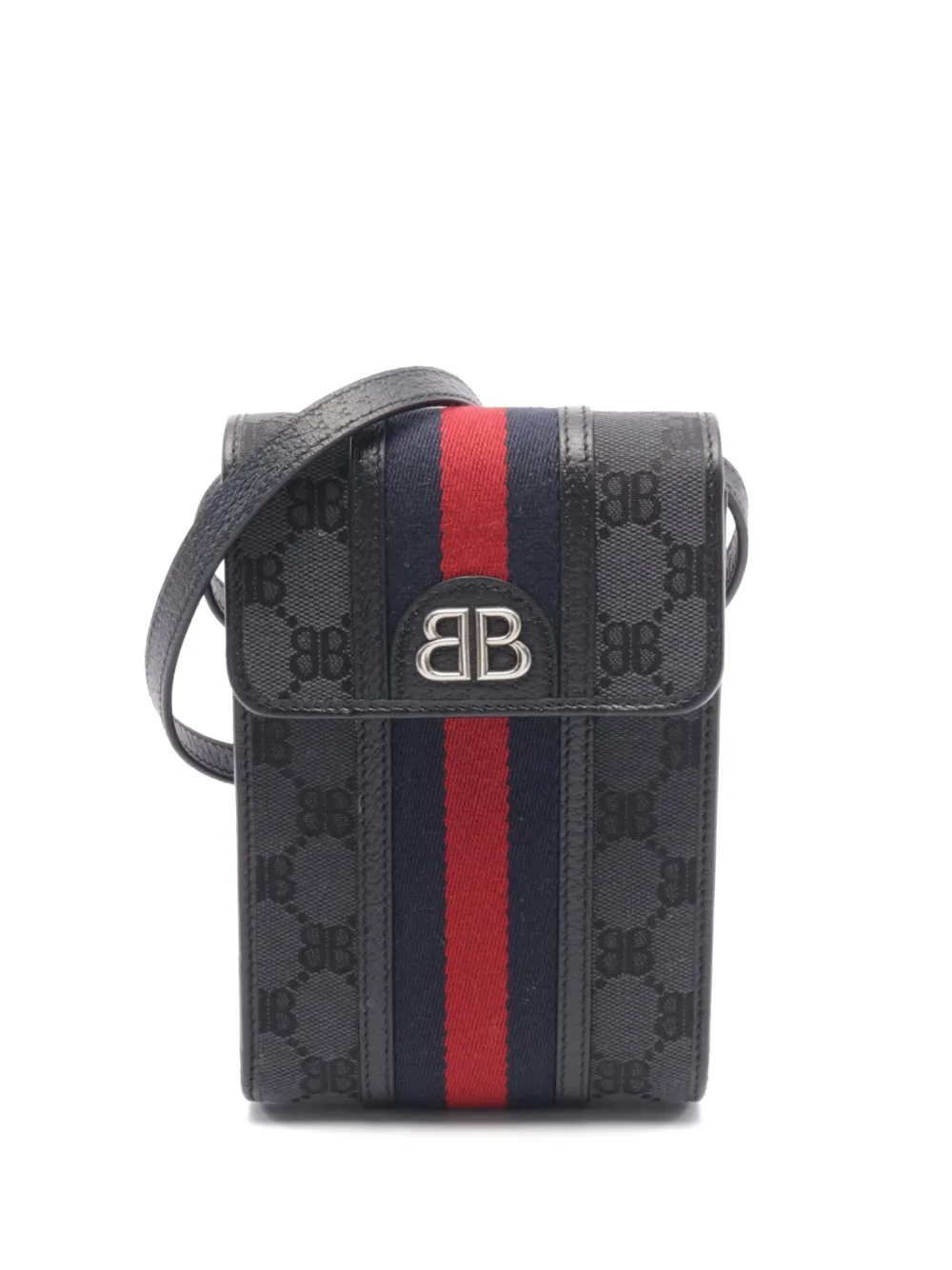 Pre-owned Gucci X Balenciaga 2010s The Hacker Project Shoulder Bag In Grey