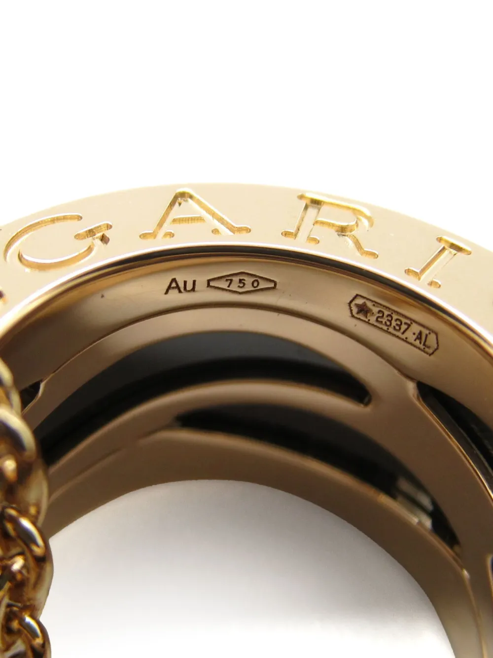 Pre-owned Bvlgari 2010s 18kt Rose Gold B.zero1 Necklace In 金色