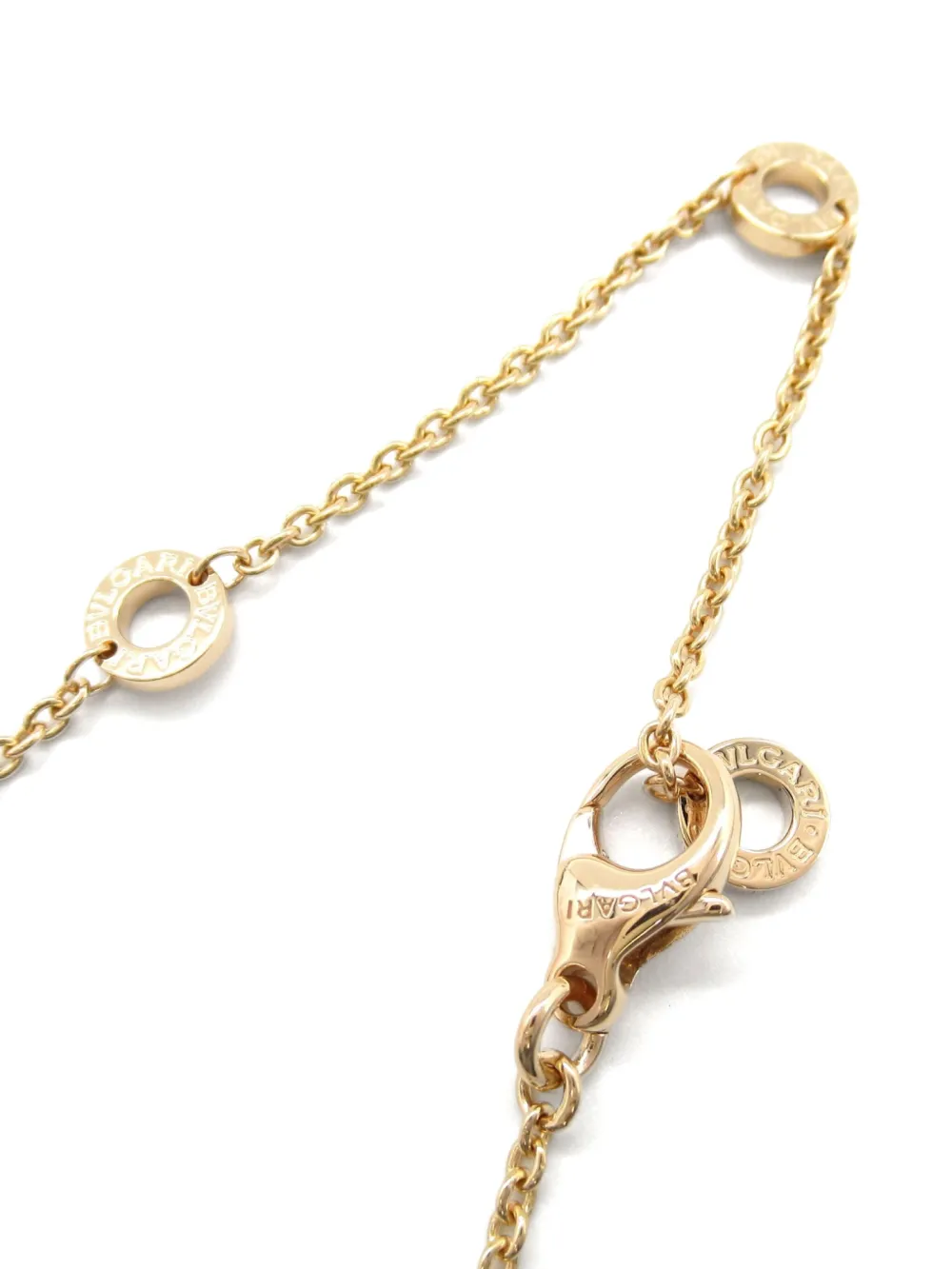 Pre-owned Bvlgari 2010s 18kt Rose Gold B.zero1 Necklace In 金色