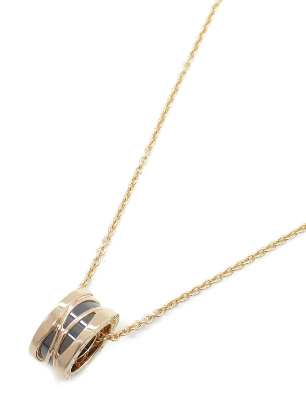 Pre-owned Bvlgari 2010s 18kt Rose Gold B.zero1 Necklace In 金色