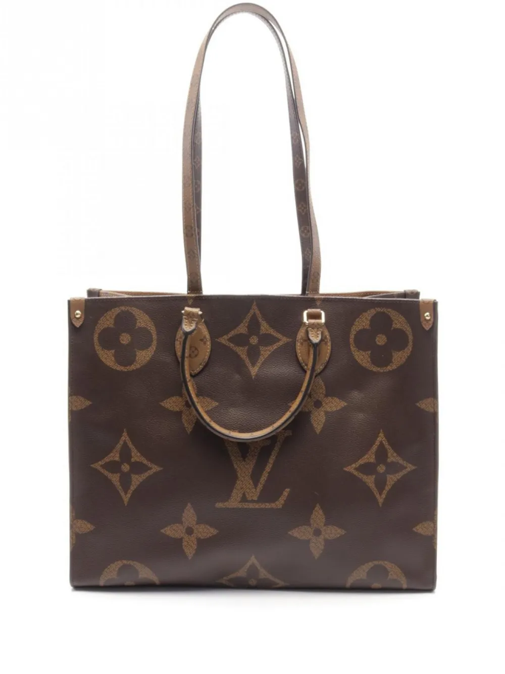 Louis Vuitton Pre-Owned 2019 オン ザ ゴーGM ショルダーバッグ - ブラウン Louis Vuitton Pre-Owned 2019 オン ザ ゴーGM ショルダーバッグ - ブラウン
