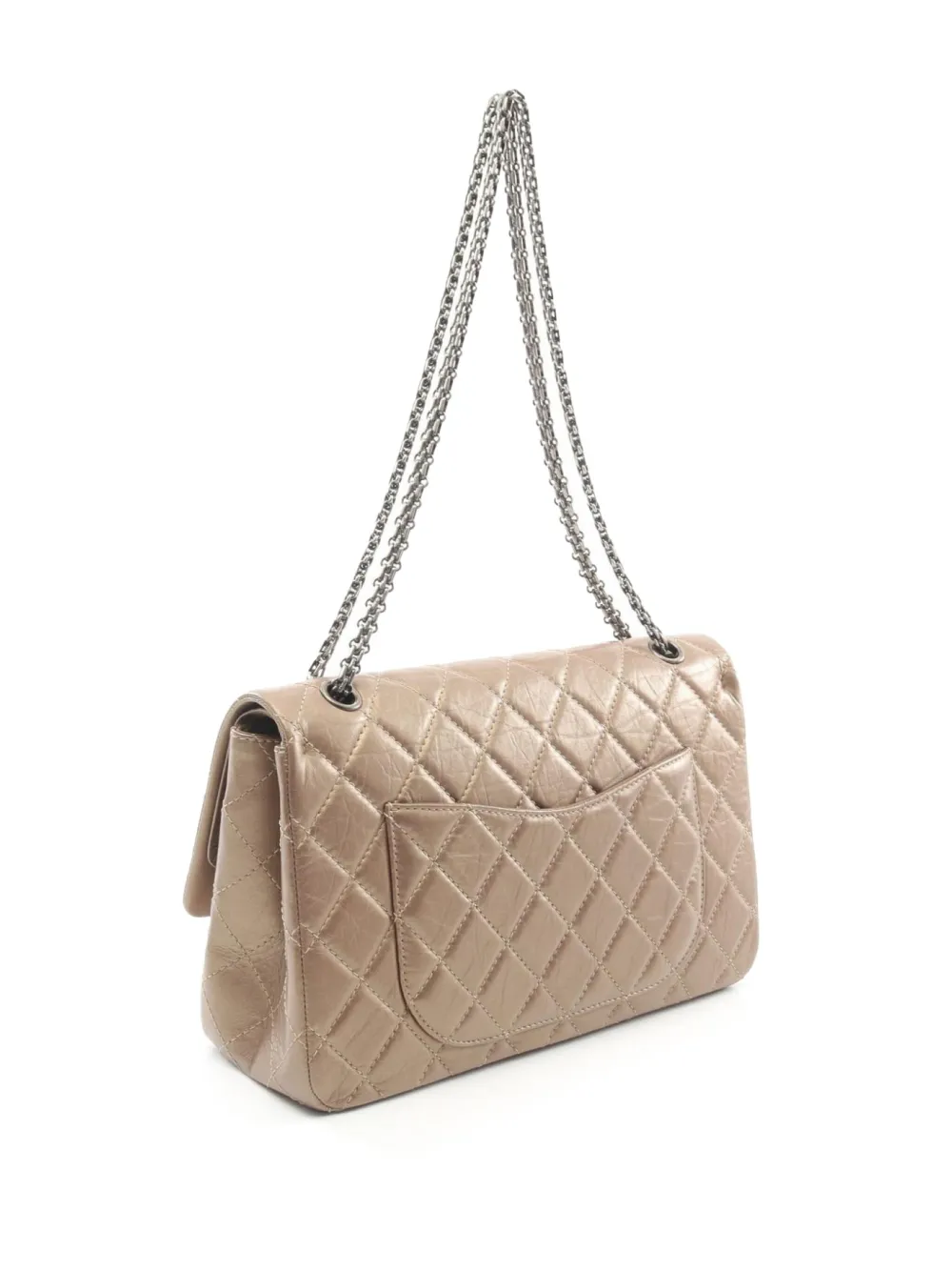 CHANEL Pre-Owned 2012 2.55 Reissue schoudertas - Beige