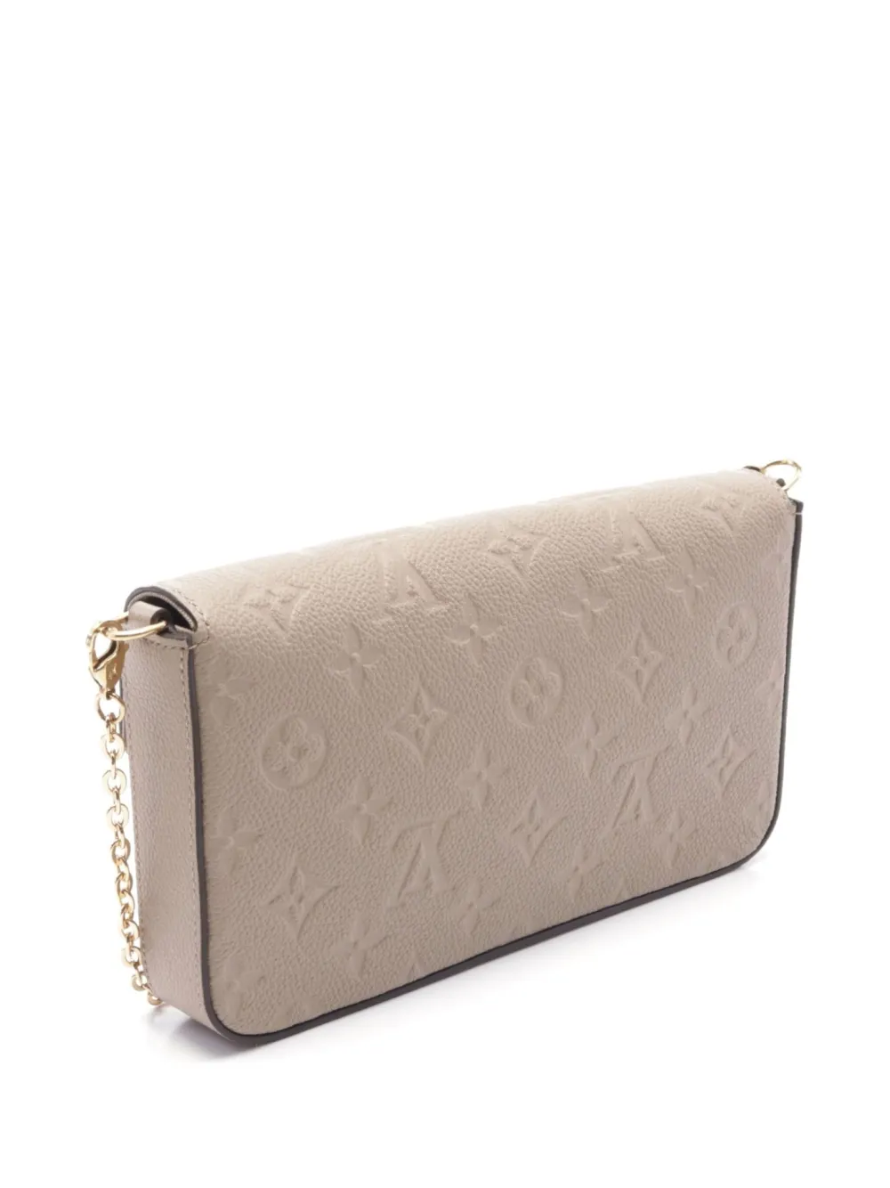 Louis Vuitton Pre-Owned 2020 Pochette Felicie clutch bag - Beige