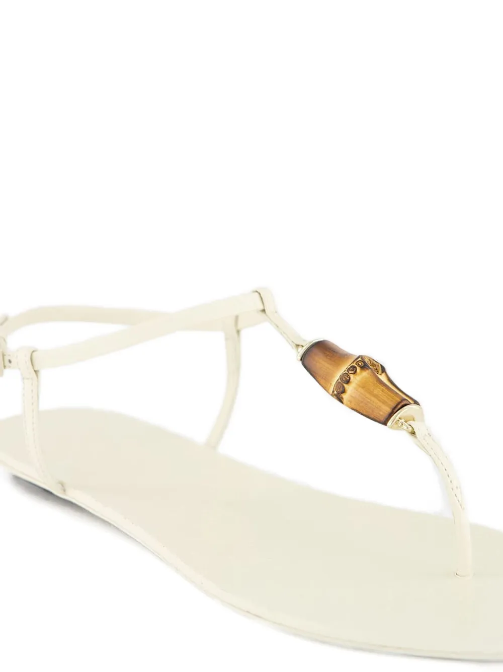 Gucci Sandalen met bamboe detail Wit