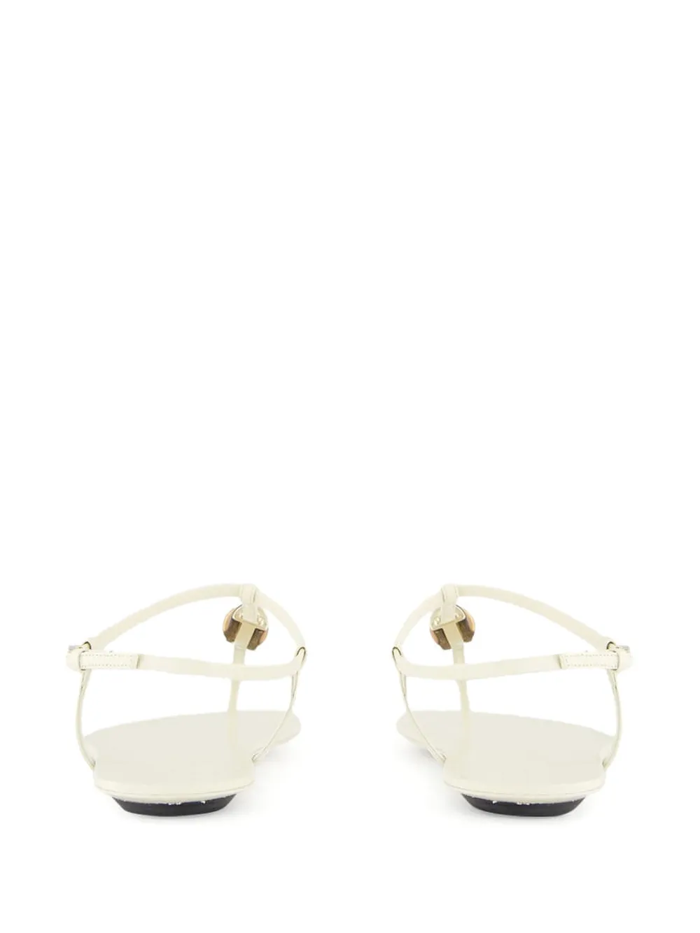 Gucci Sandalen met bamboe detail Wit