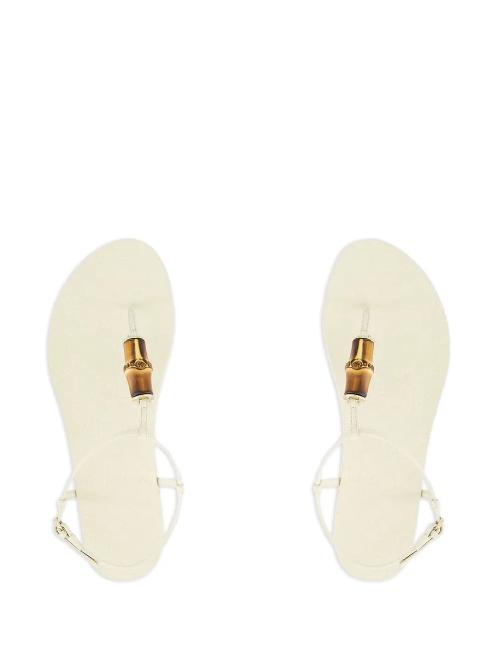 Gucci Sandalen met bamboe detail Wit