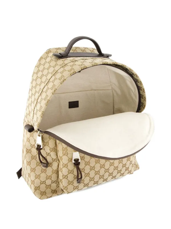 Gucci Brown Monogram Backpack Gucci Backpack with monogram | Men main image 4