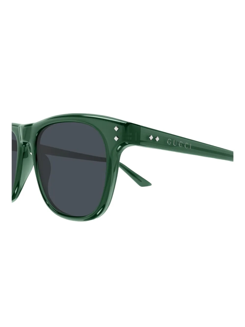 Gucci Zonnebril met rond montuur Groen