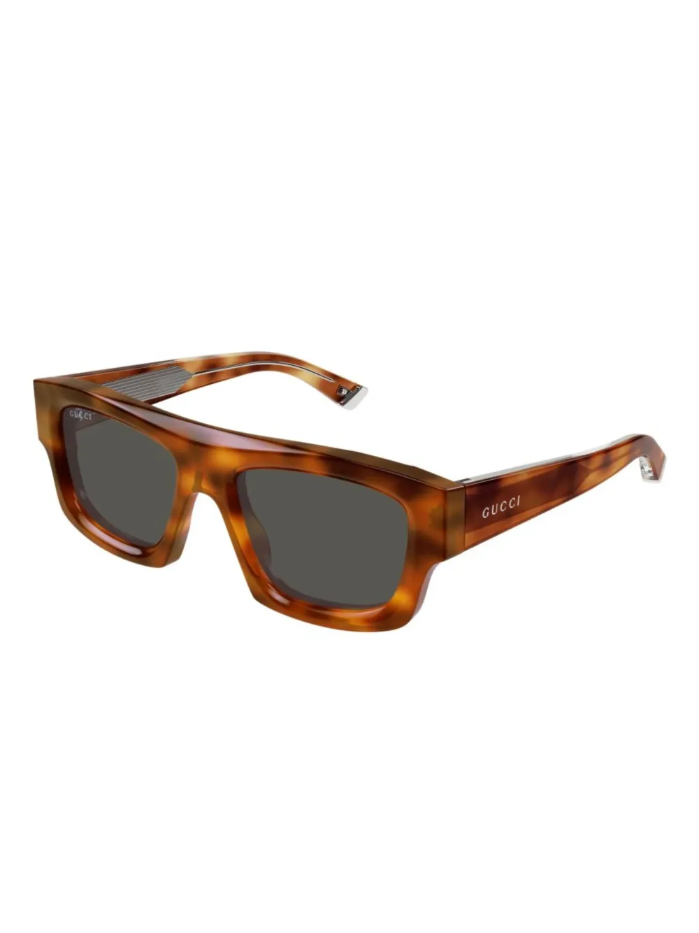 Gucci Eyewear rectangular frame sunglasses - Bruin