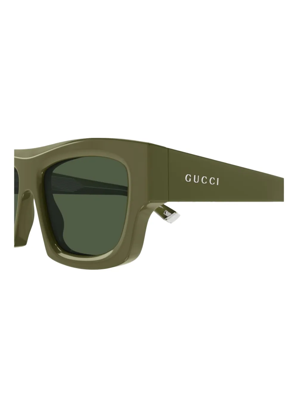 Gucci Zonnebril met logoprint Groen