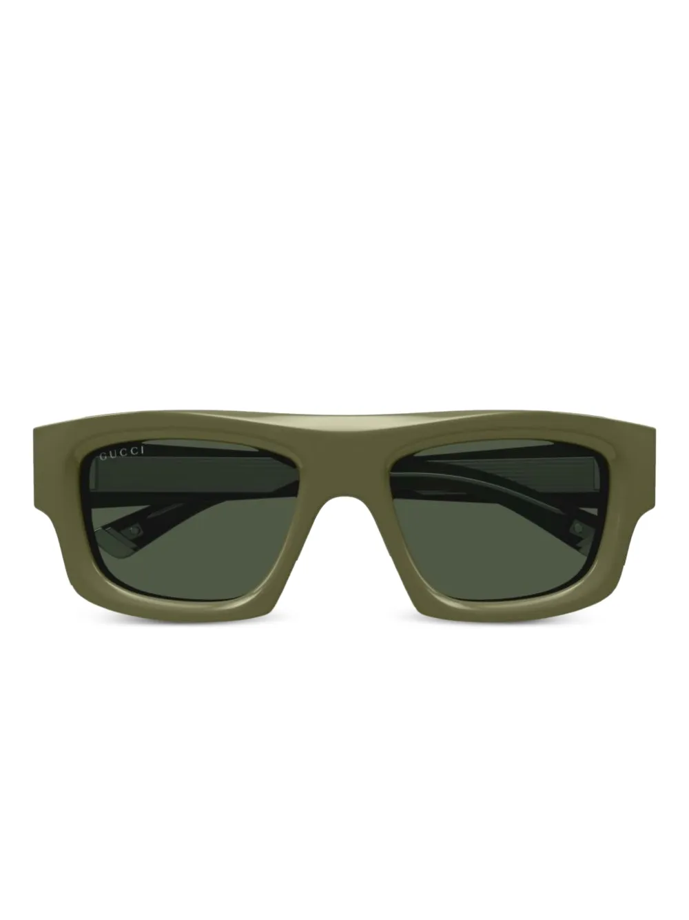 Gucci Eyewear Zonnebril met logoprint Groen