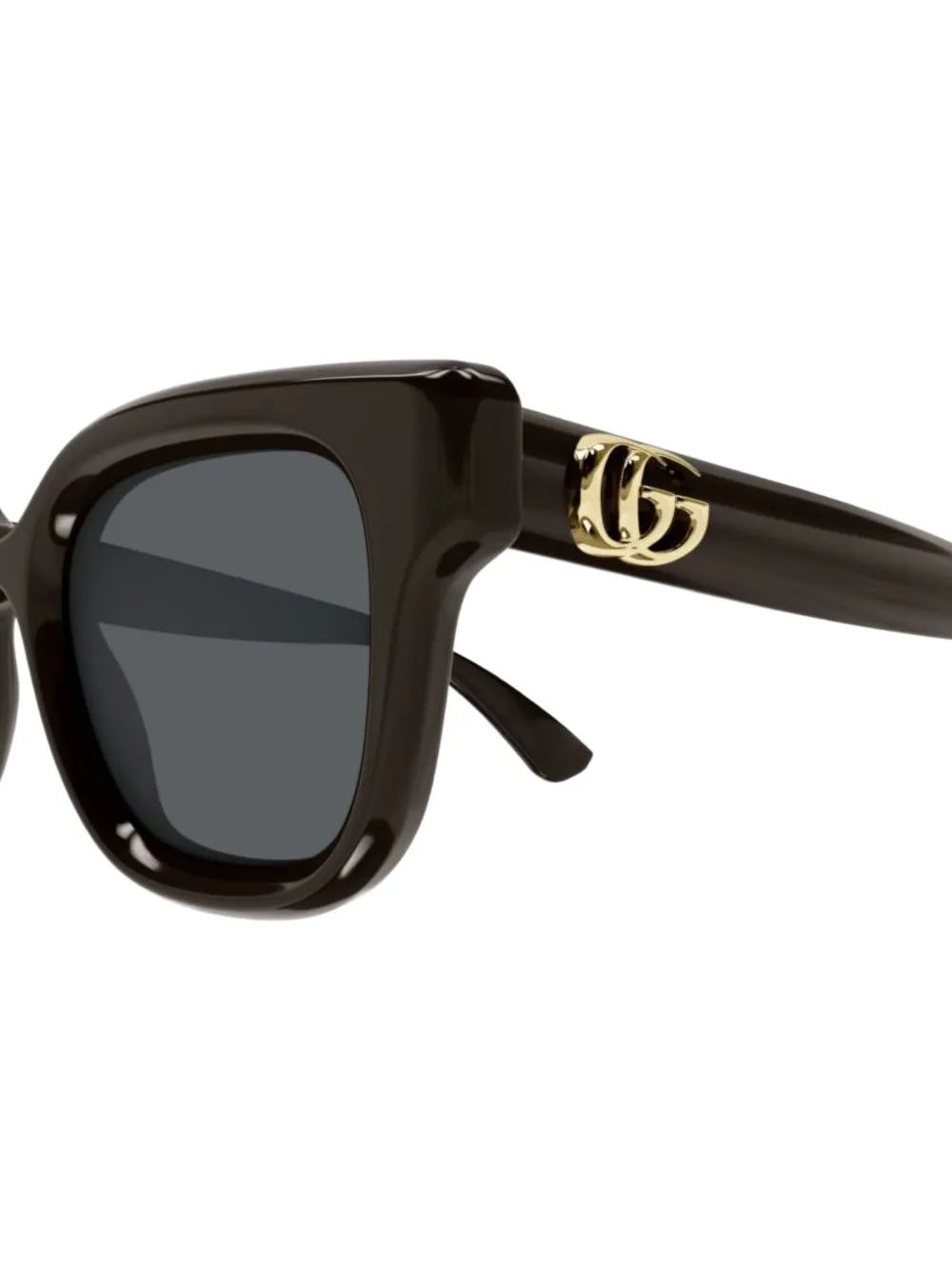 Gucci Eyewear Zonnebril met logoplakkaat Zwart