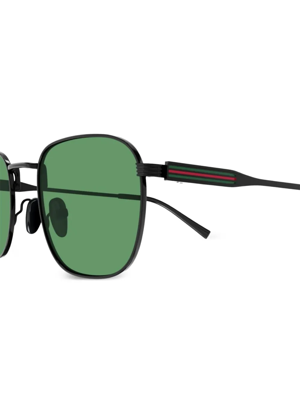 Gucci Eyewear Zonnebril met Signature Web-detail Zwart