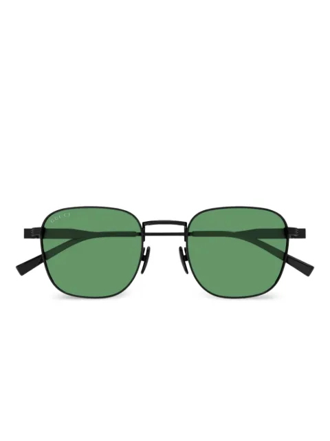 Gucci Eyewear نظارة شمس بزينة 'سيغنيتشور ويب'