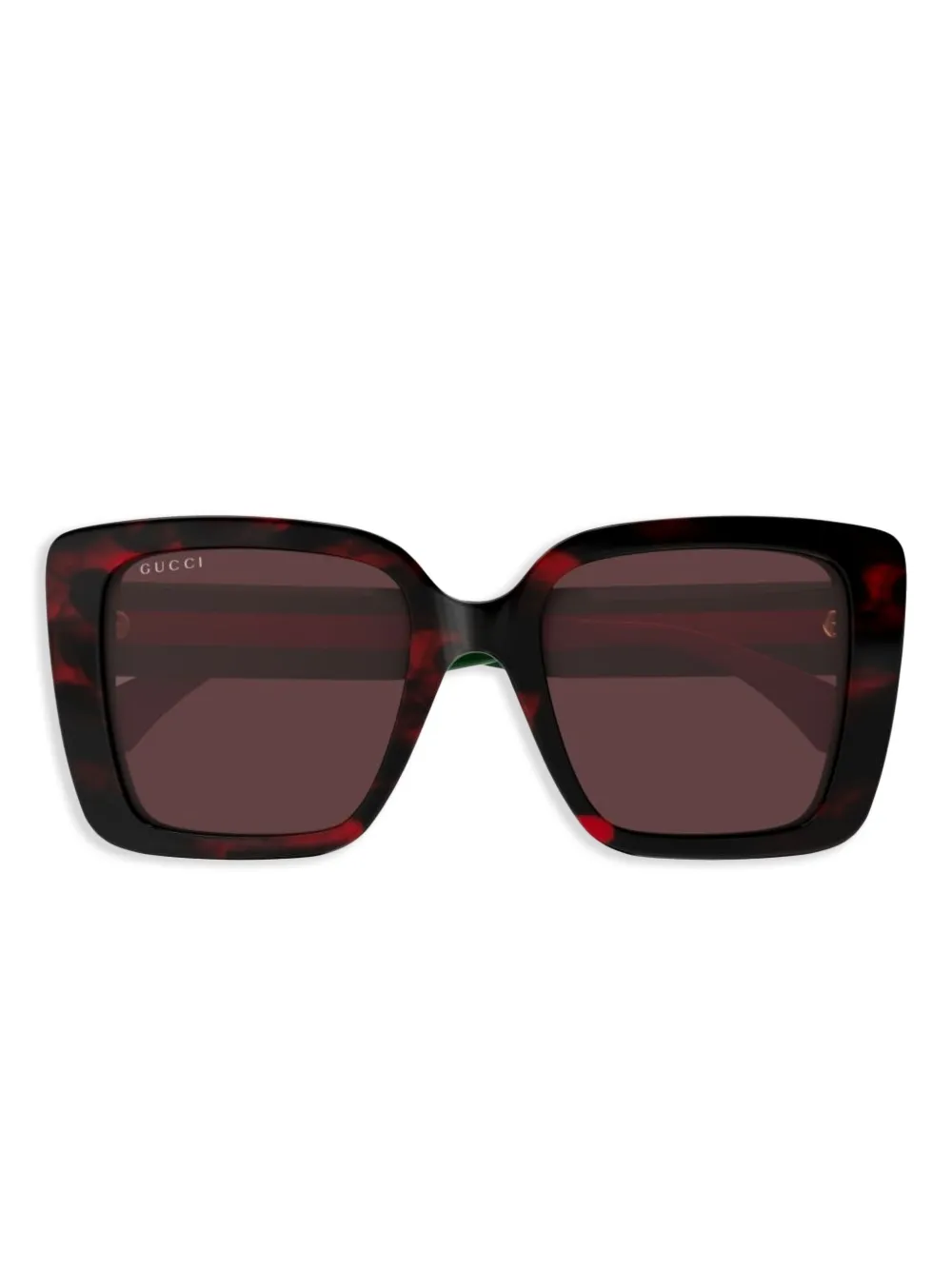 Gucci Eyewear Signature zonnebril met webdetail Bruin