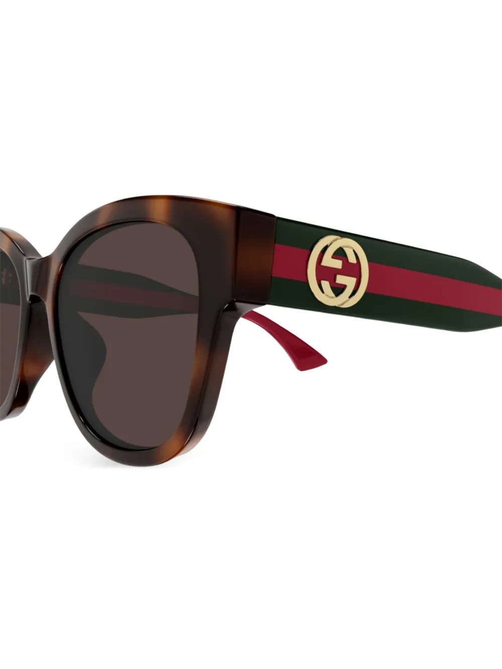 Gucci Eyewear Zonnebril met cat-eye montuur Bruin