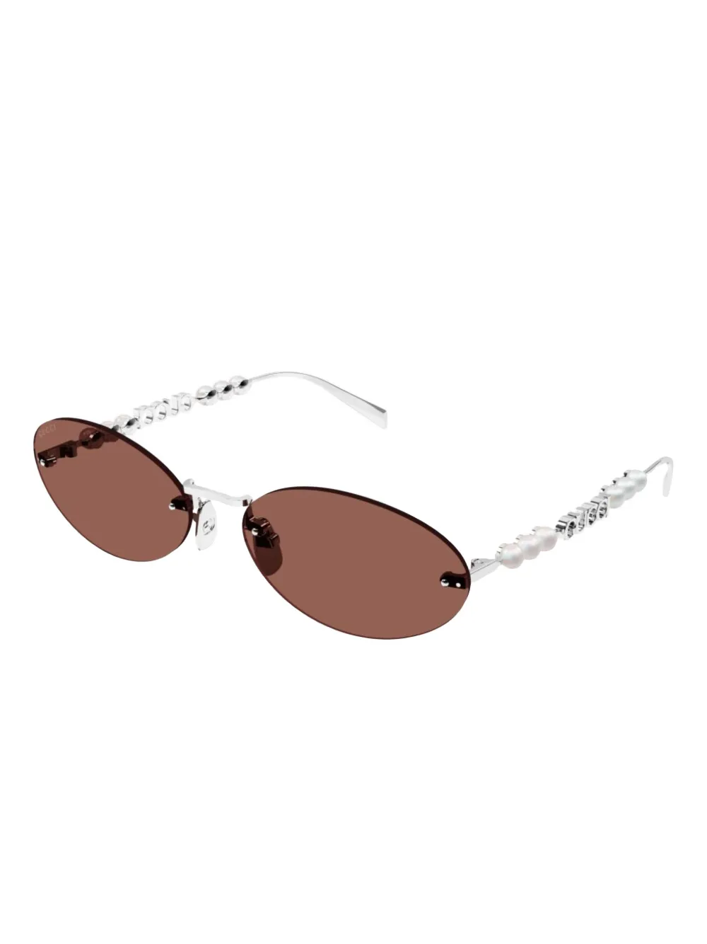 Gucci Eyewear oval sunglasses - Zilver