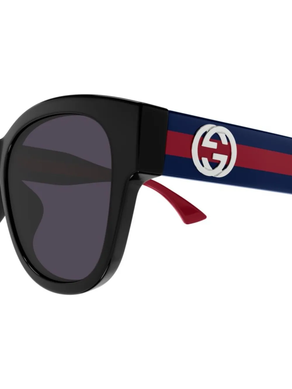 Gucci Zonnebril met gegraveerd logo Blauw